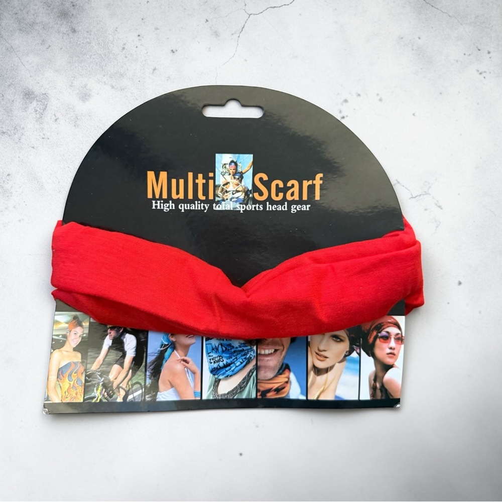 Multi-Scarf High Quality Total Sports Headgear Muti-Functional-Red
